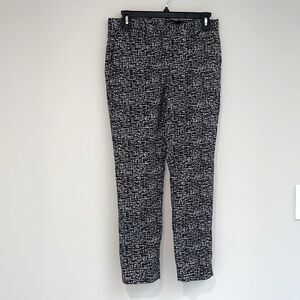 GAP Women’s Black & White Plaid Slim Crop High Rise Trouser Pants Size 4…